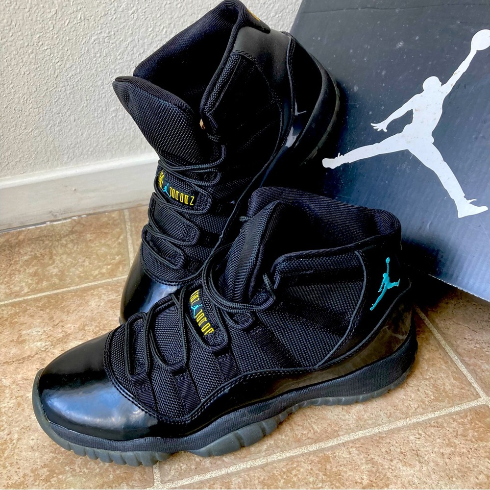 JORDAN GAMMA 11 Retro Size 7Y Black Blue 2013 Release